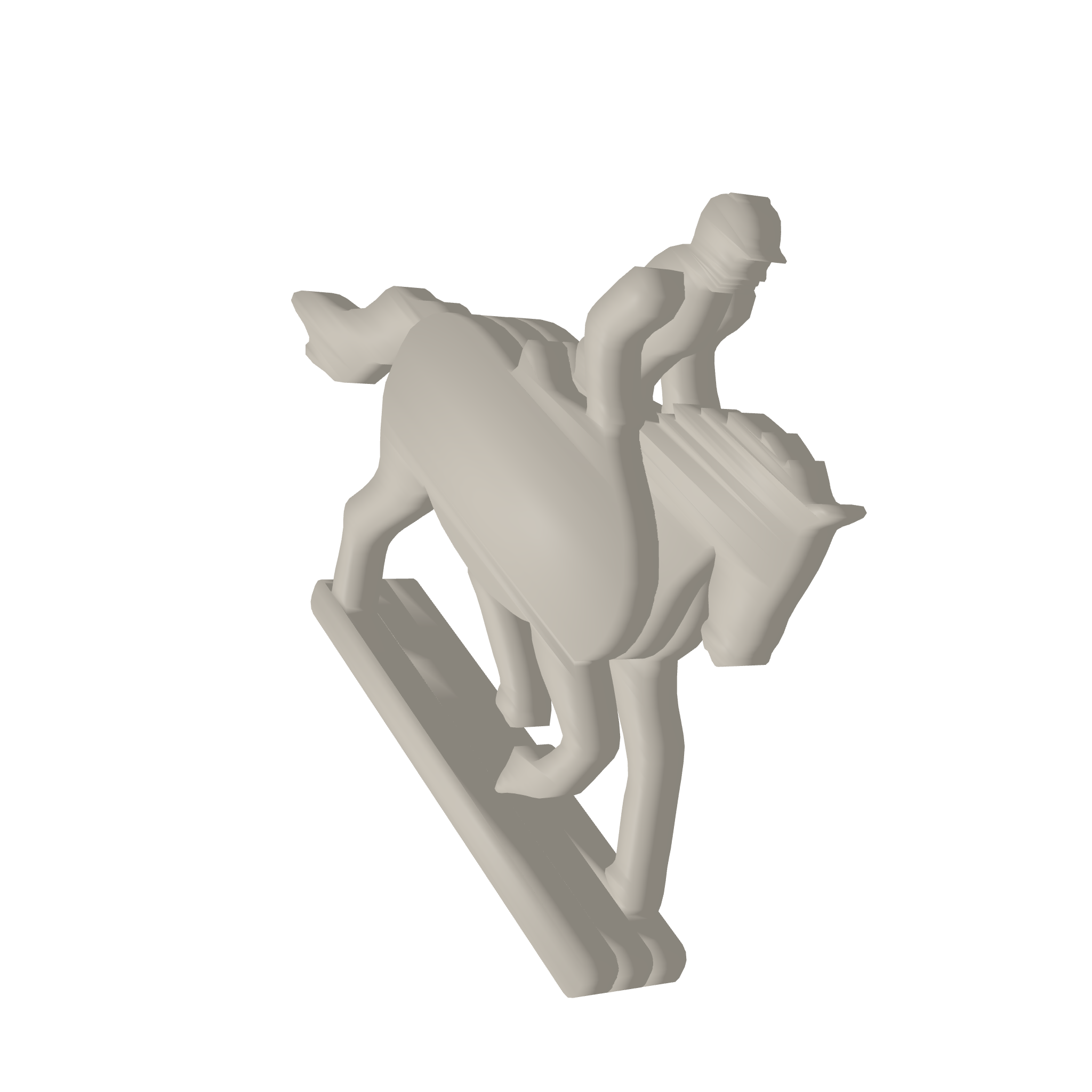 Horse Rider 3D Print STL File