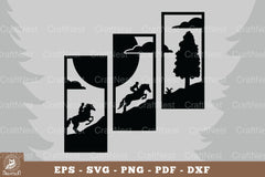 Horse Riding in the Forest Home Decor Clipart Bundle - CraftNest - Digital Crafting and Art