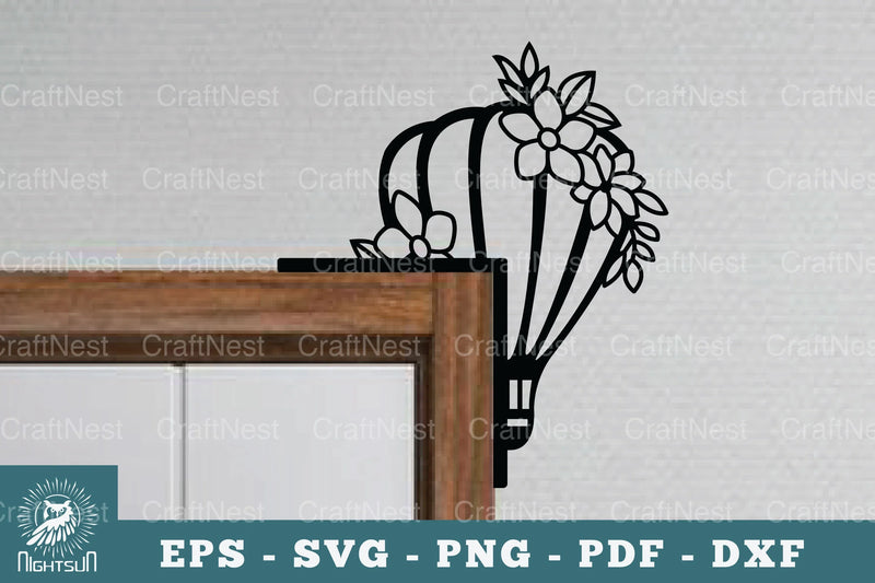 Hot Air Balloon Door Corner Lasercut Clipart Bundle - CraftNest - Digital Crafting and Art