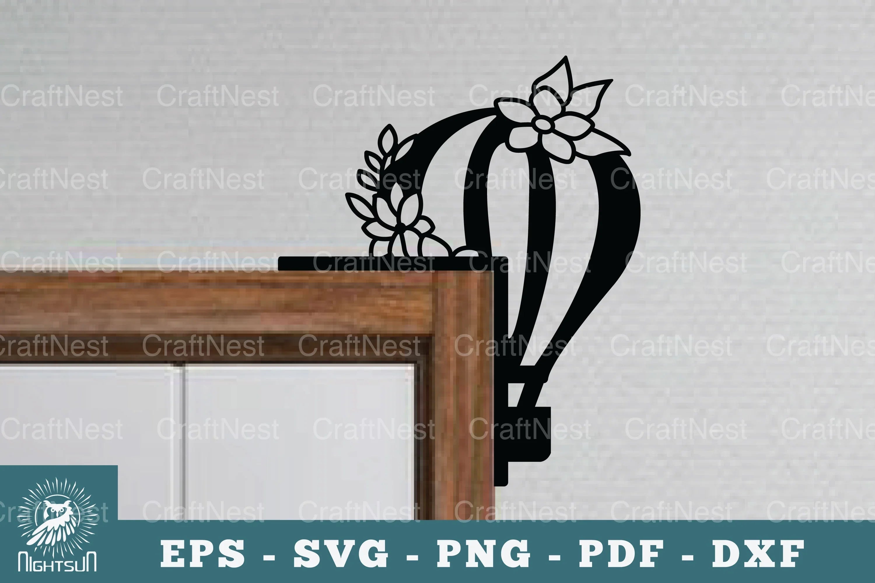 Hot Air Balloon Door Corner Lasercut Clipart Bundle - CraftNest - Digital Crafting and Art
