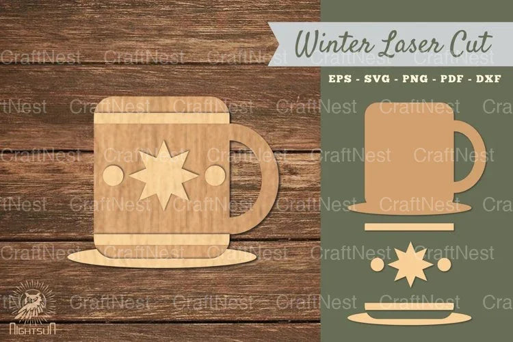 Hot Cocoa Laser Cut Decoration Clipart Bundle - CraftNest - Digital Crafting and Art