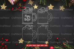 Hot Cocoa Lasercut SVG Bundle - CraftNest - Digital Crafting and Art