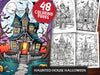 Haunted House Halloween Coloring Book