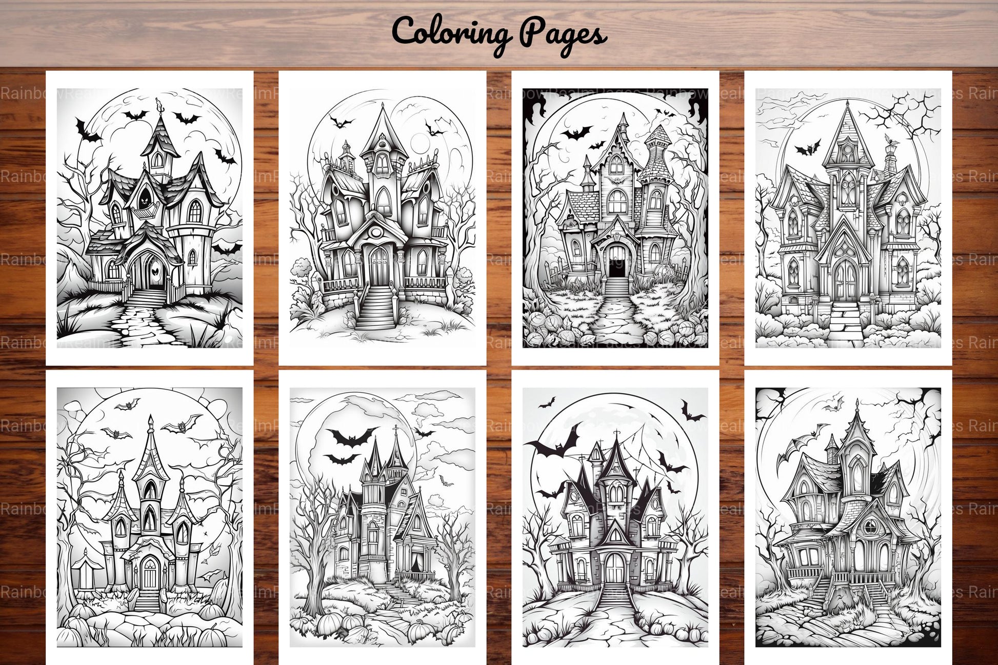 Haunted House Halloween Coloring Book - CraftNest - Digital Crafting and Art