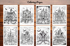 Haunted House Halloween Coloring Book - CraftNest - Digital Crafting and Art