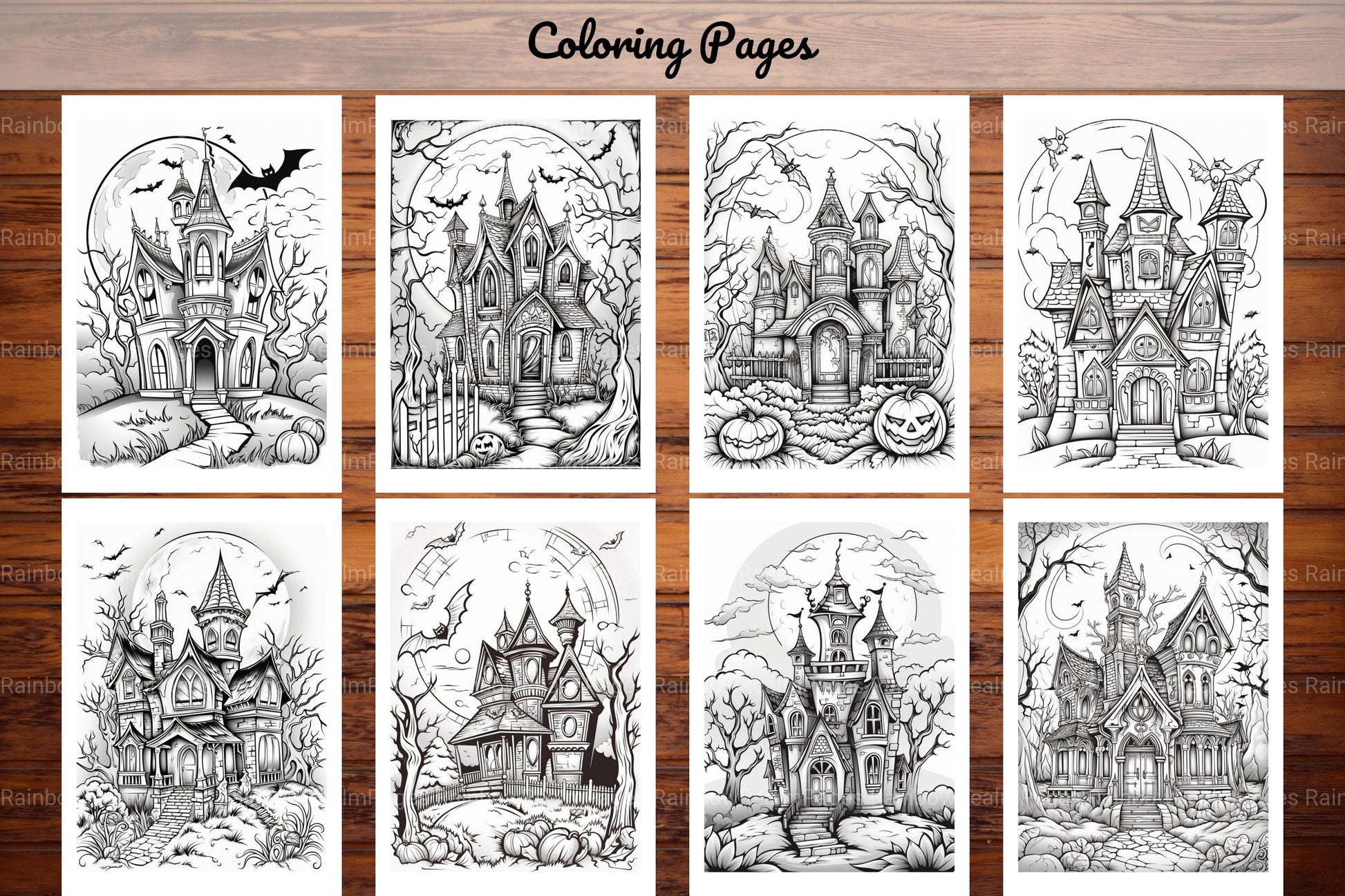 Haunted House Halloween Coloring Book - CraftNest - Digital Crafting and Art