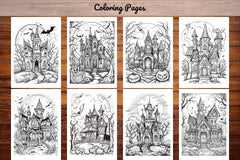 Haunted House Halloween Coloring Book - CraftNest - Digital Crafting and Art