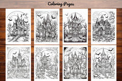 Haunted House Halloween Coloring Book - CraftNest - Digital Crafting and Art