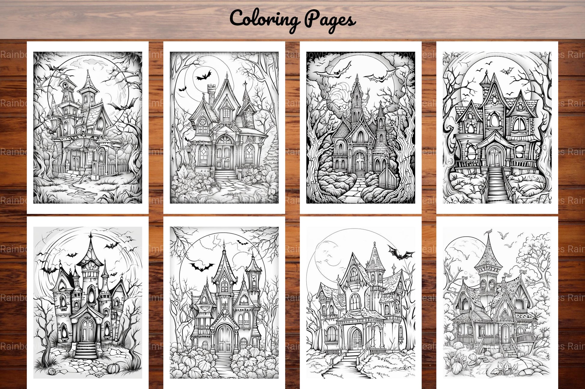 Haunted House Halloween Coloring Book - CraftNest - Digital Crafting and Art