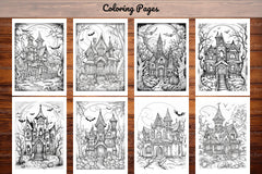 Haunted House Halloween Coloring Book - CraftNest - Digital Crafting and Art