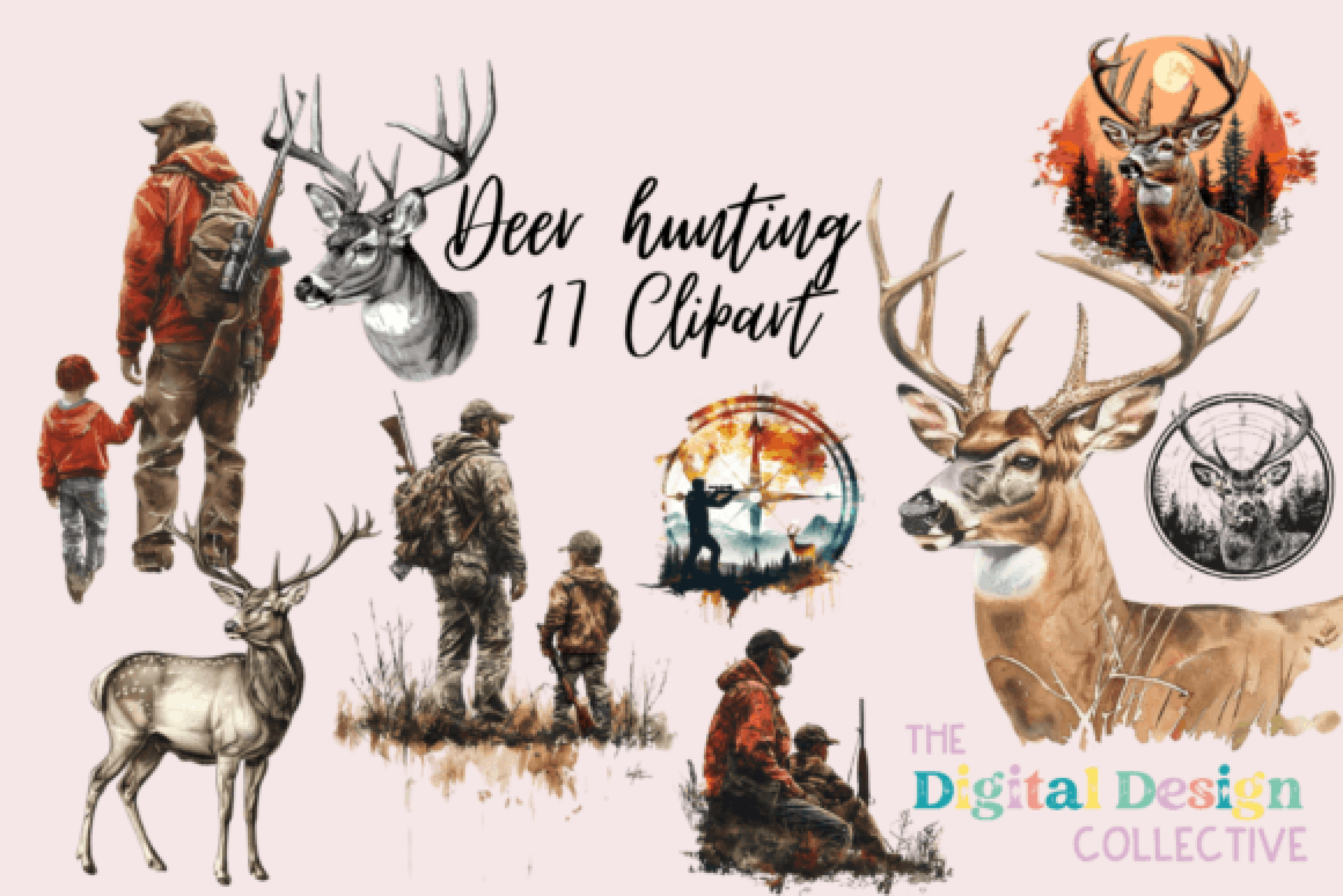 Hunting Clipart Bundle