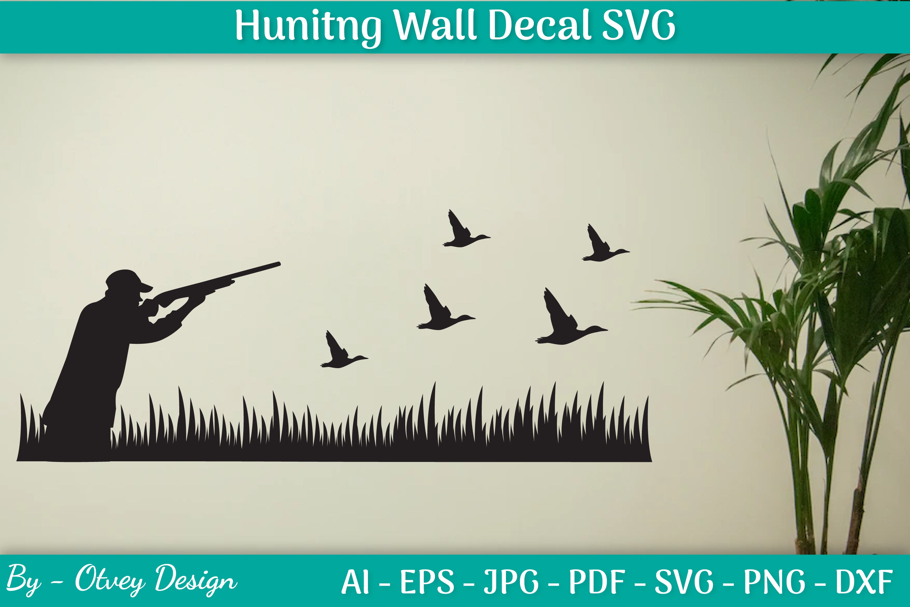 Hunting Wall Decal SVG Bundle
