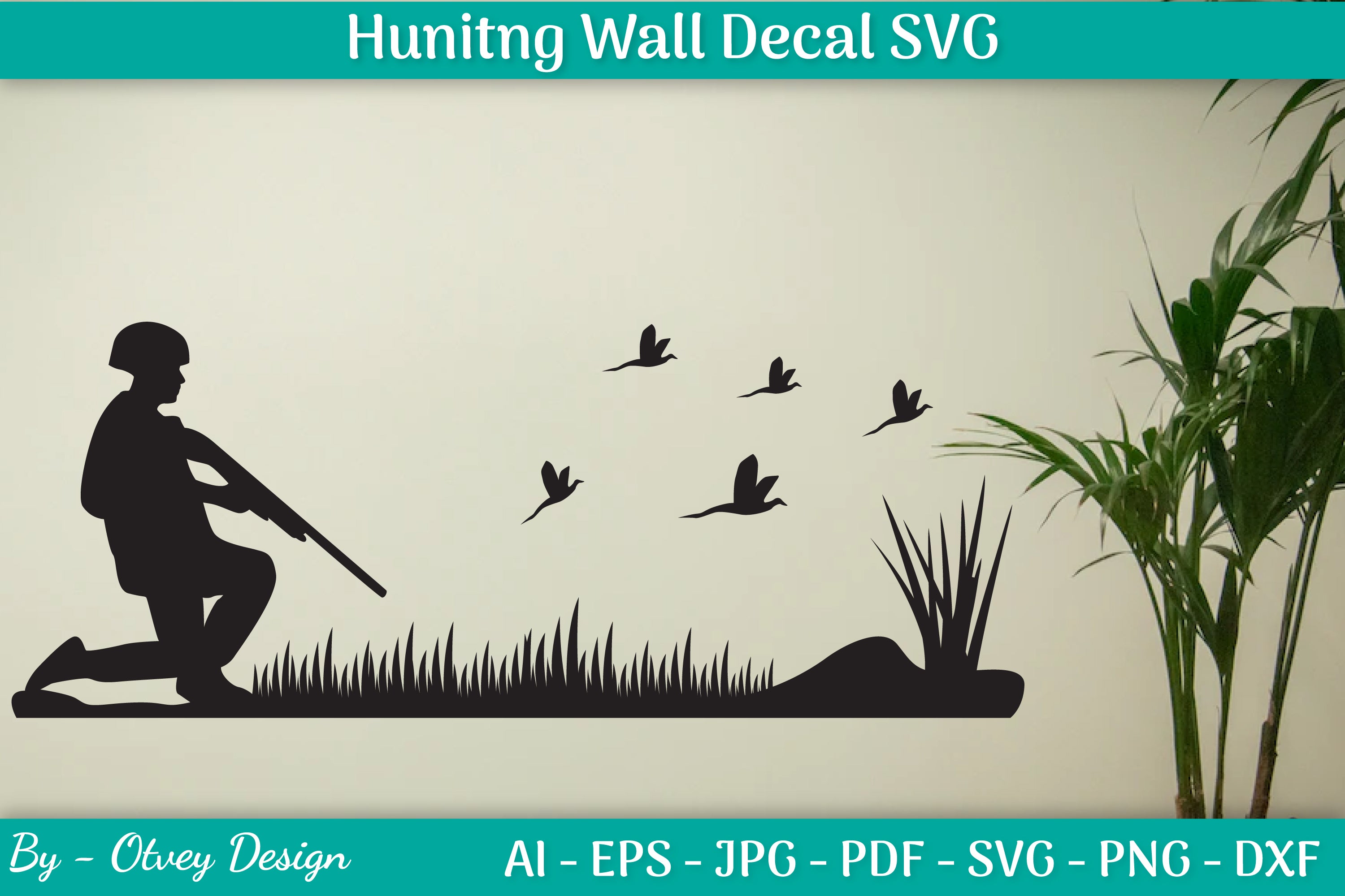Hunting Wall Decal SVG Bundle