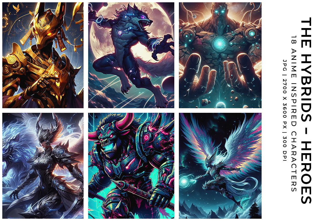 Hybrids: Heroes - Characters