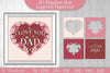 I Love You Dad 3D Shadowbox Father Layered Papercut SVG Bundle