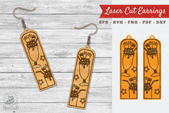 Ice Cream Laser Cut Earrings SVG Bundle - CraftNest - Digital Crafting and Art