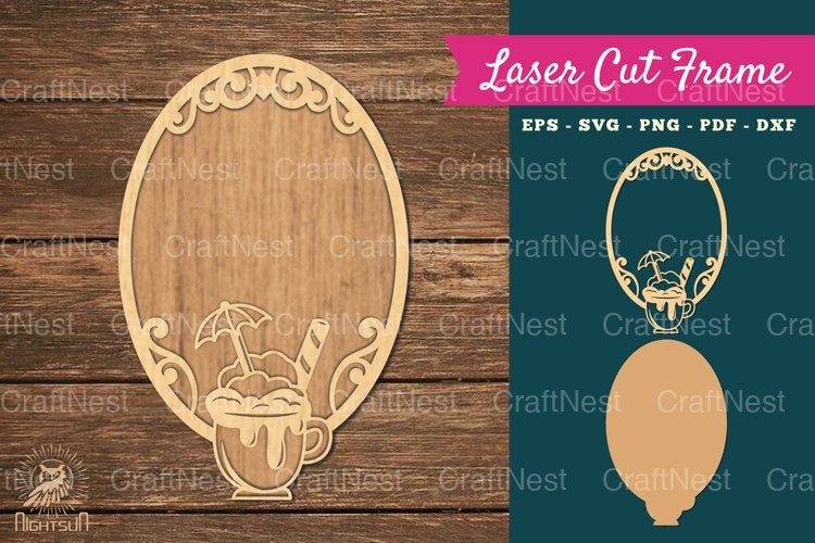 Ice Cream Laser Cut Frame Clipart Bundle - CraftNest - Digital Crafting and Art