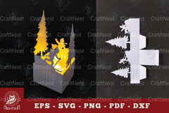 Ice Skating Papercut Lantern Clipart Bundle - CraftNest - Digital Crafting and Art