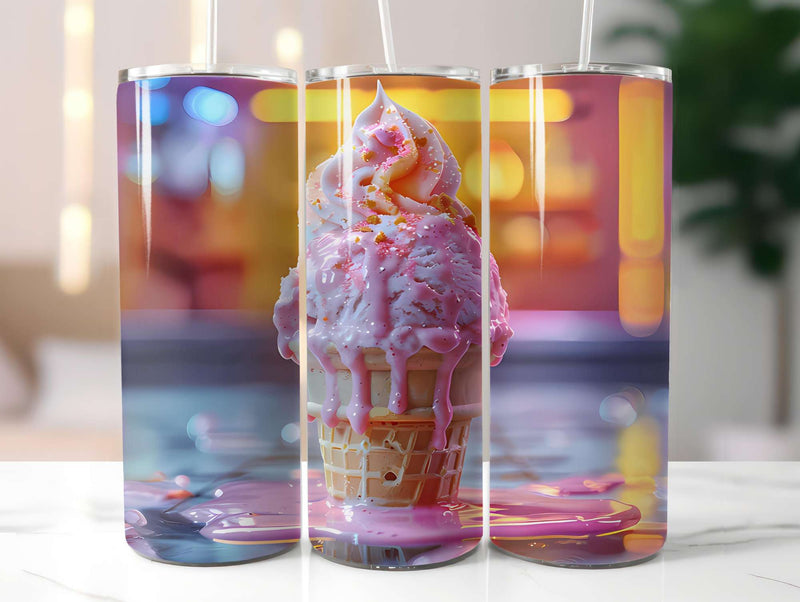 Ice Cream 2 Tumbler Wrap - CraftNest - Digital Crafting and Art