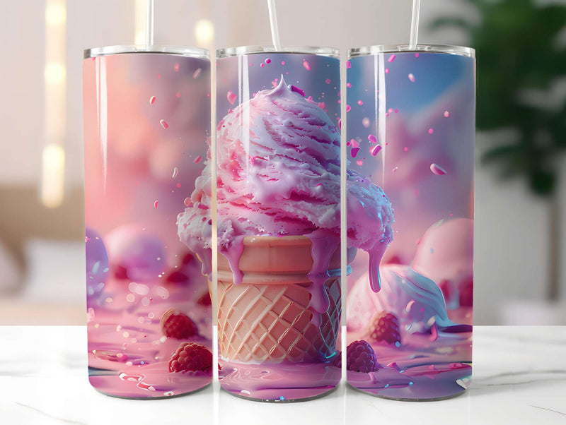 Ice Cream 3 Tumbler Wrap - CraftNest - Digital Crafting and Art