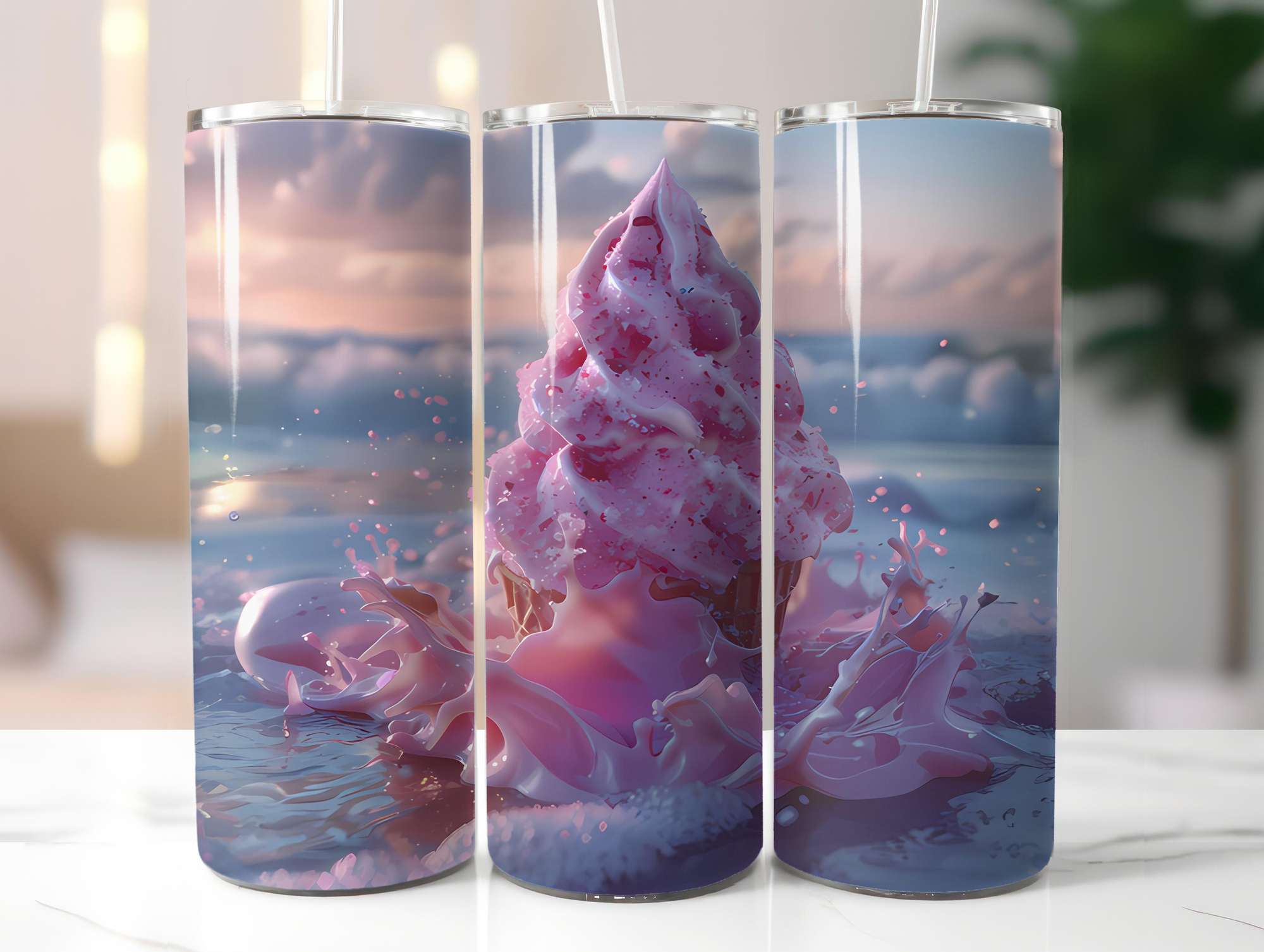 Ice Cream 5 Tumbler Wrap - CraftNest - Digital Crafting and Art