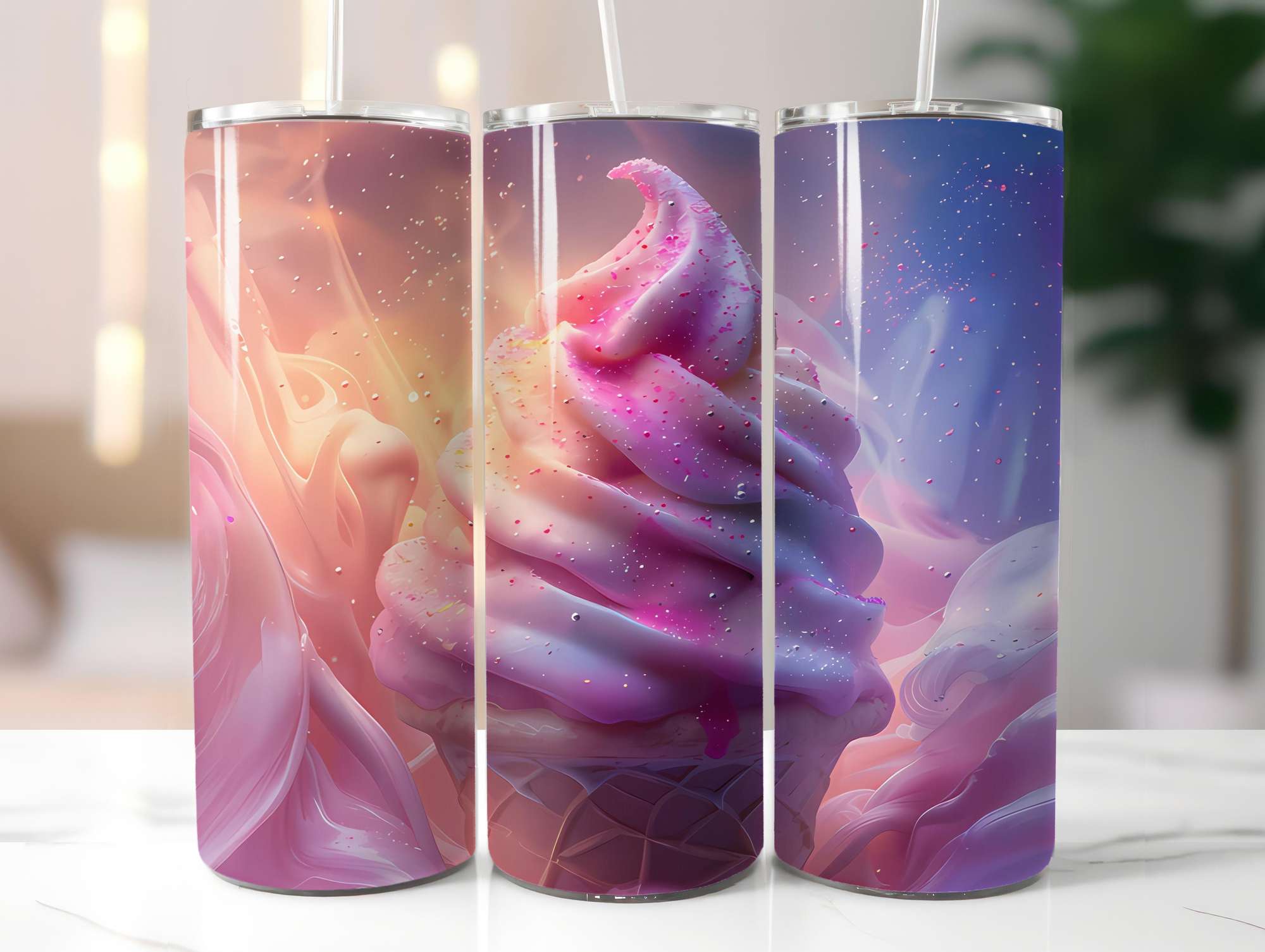 Ice Cream 3 Tumbler Wrap - CraftNest - Digital Crafting and Art