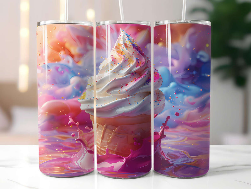 Ice Cream 5 Tumbler Wrap - CraftNest - Digital Crafting and Art