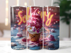 Ice Cream 3 Tumbler Wrap - CraftNest - Digital Crafting and Art