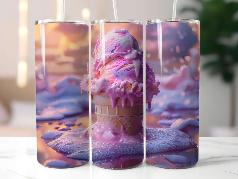 Ice Cream 2 Tumbler Wrap - CraftNest - Digital Crafting and Art