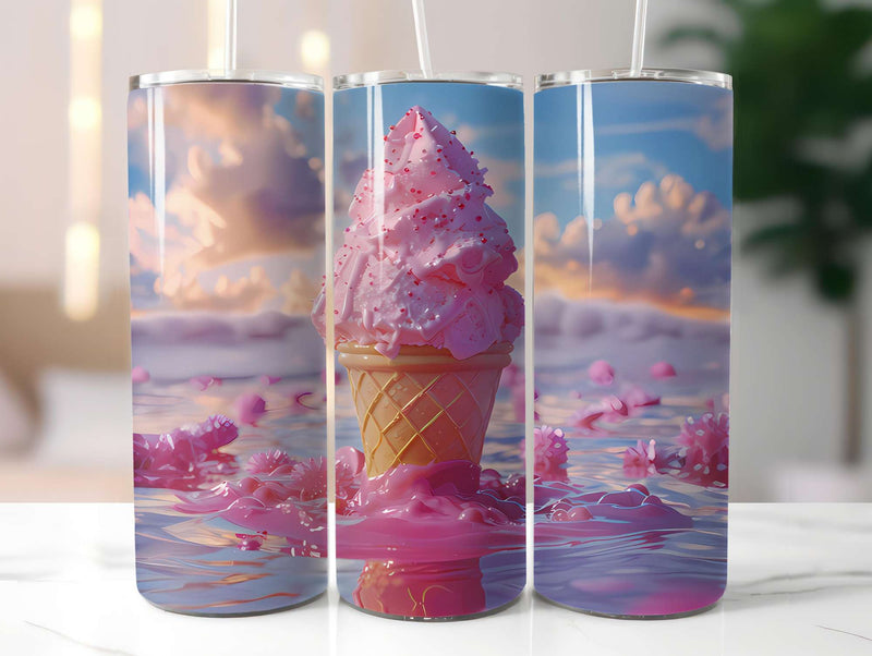 Ice Cream 5 Tumbler Wrap - CraftNest - Digital Crafting and Art