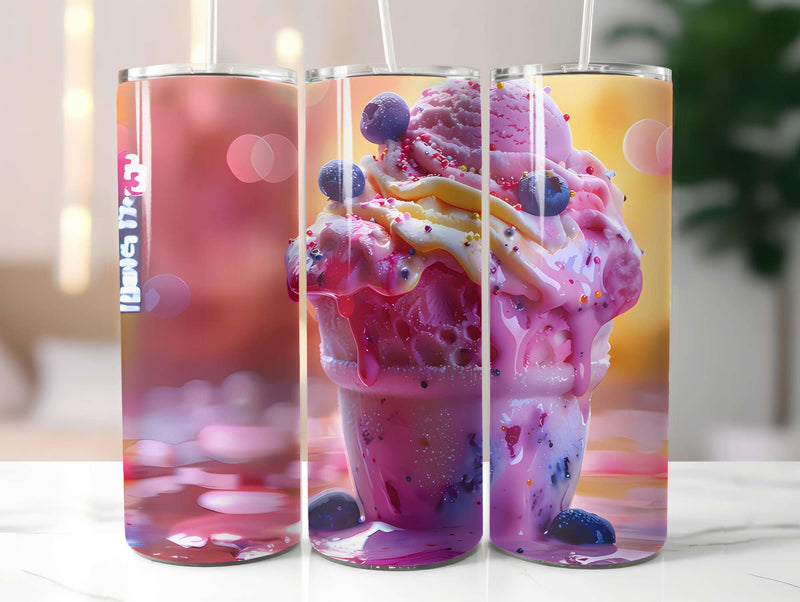 Ice Cream 2 Tumbler Wrap - CraftNest - Digital Crafting and Art