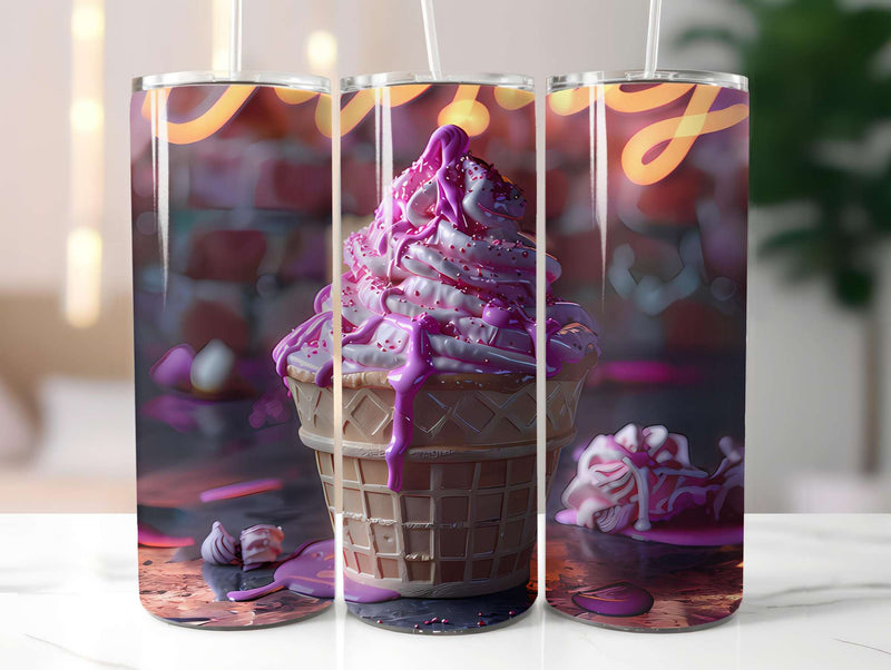 Ice Cream 5 Tumbler Wrap - CraftNest - Digital Crafting and Art