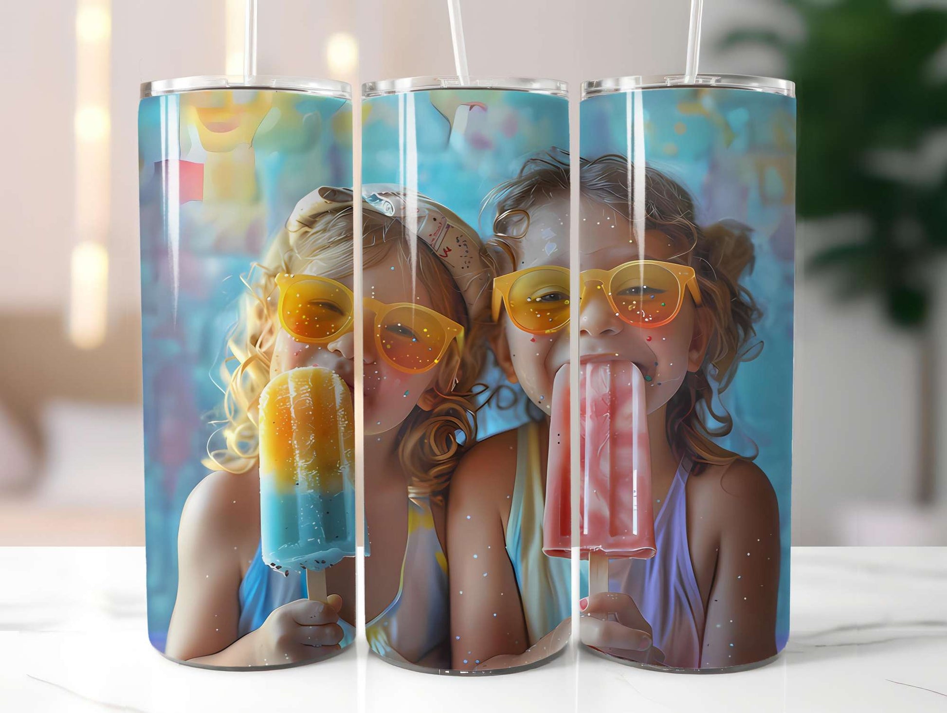 Ice Cream 2 Tumbler Wrap - CraftNest - Digital Crafting and Art