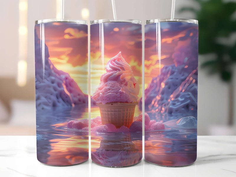 Ice Cream 5 Tumbler Wrap - CraftNest - Digital Crafting and Art