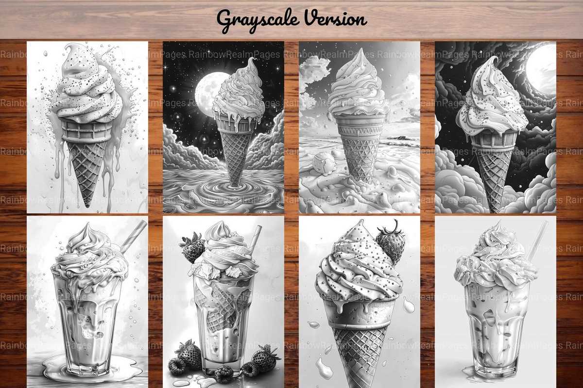 Ice Cream Summer Coloring Books - CraftNest - Digital Crafting and Art