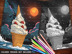 Ice Cream Summer Coloring Books - CraftNest - Digital Crafting and Art