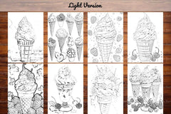 Ice Cream Summer Coloring Books - CraftNest - Digital Crafting and Art