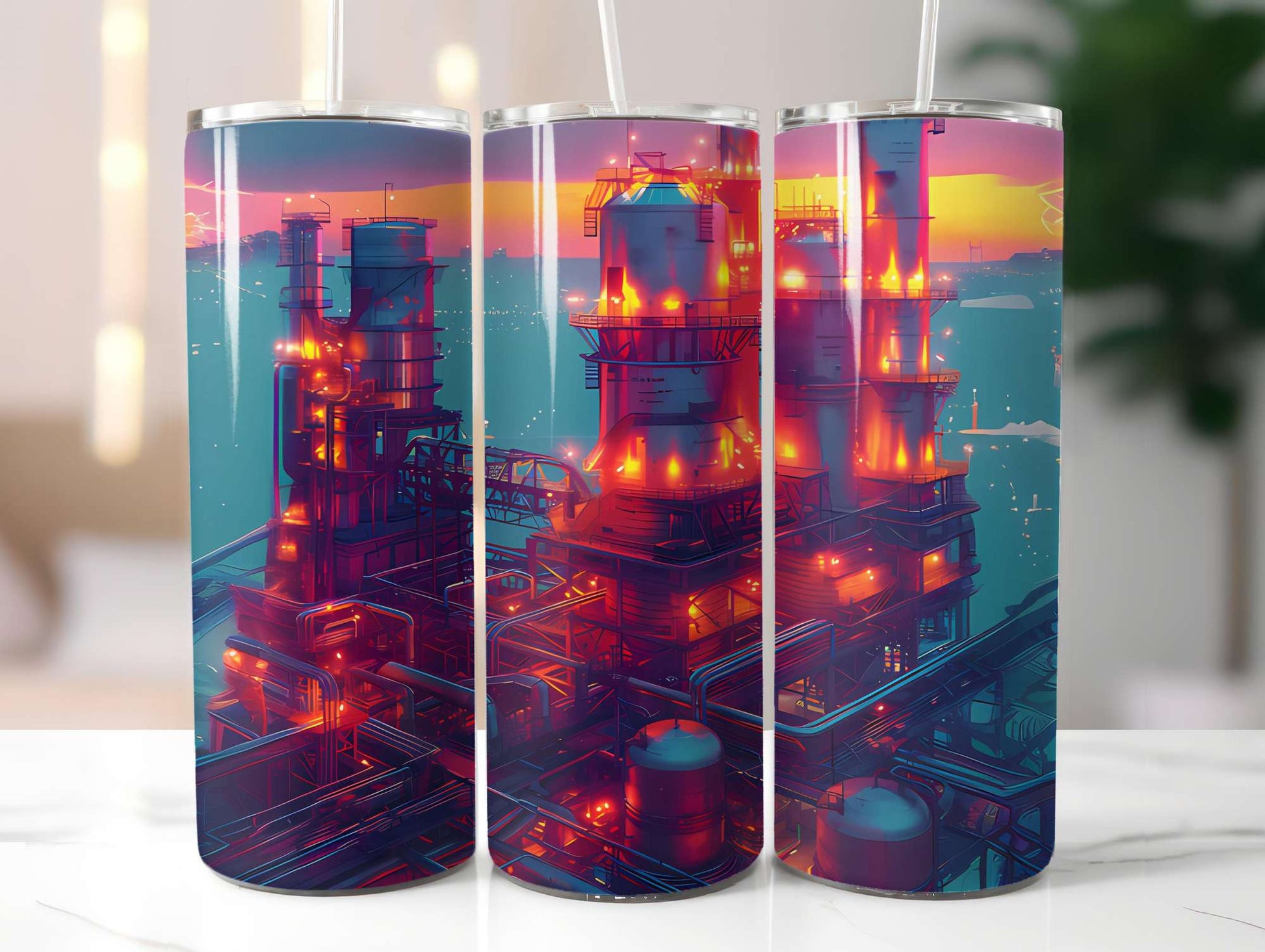 Industrial Summer 5 Tumbler Wrap - CraftNest - Digital Crafting and Art