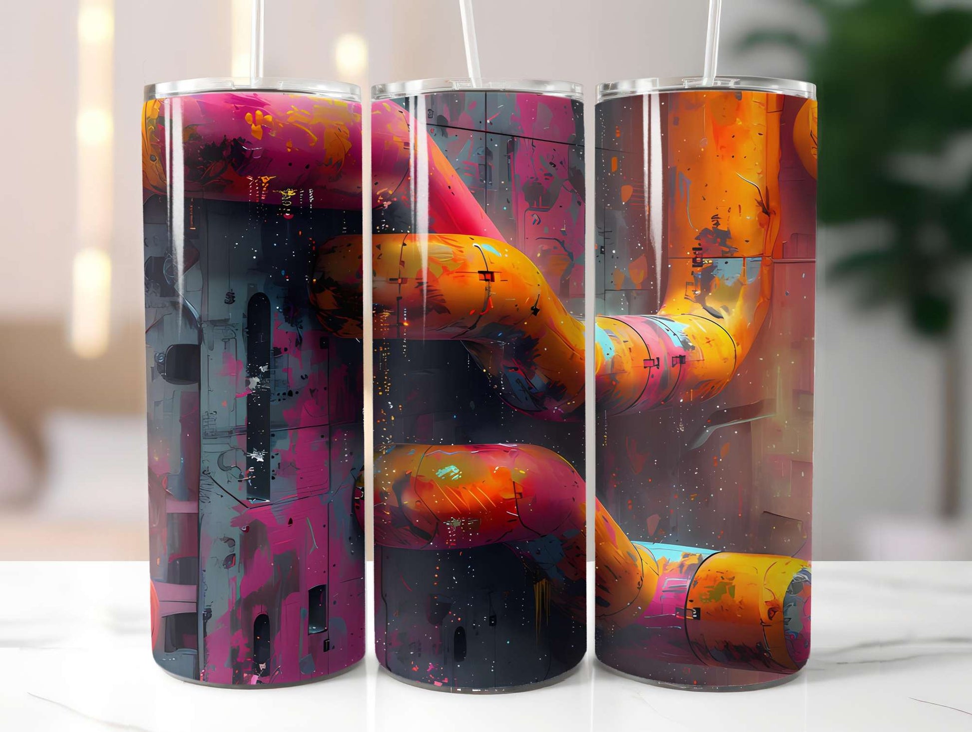 Industrial Summer 2 Tumbler Wrap - CraftNest - Digital Crafting and Art