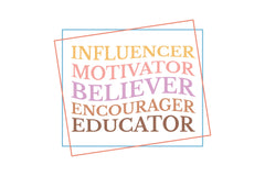 Influencer Motivator Believer Encourager Educator SVG Bundle - CraftNest - Digital Crafting and Art