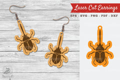 Insect Laser Cut Earrings Design Bundle - CraftNest - Digital Crafting and Art