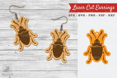 Insect Laser Cut Earrings Design Bundle - CraftNest - Digital Crafting and Art