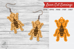 Insect Laser Cut Earrings Design Bundle - CraftNest - Digital Crafting and Art