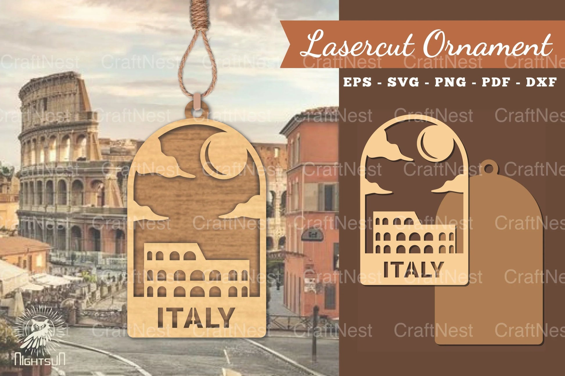 Italy Laser Cut Ornament Clipart Bundle - CraftNest - Digital Crafting and Art