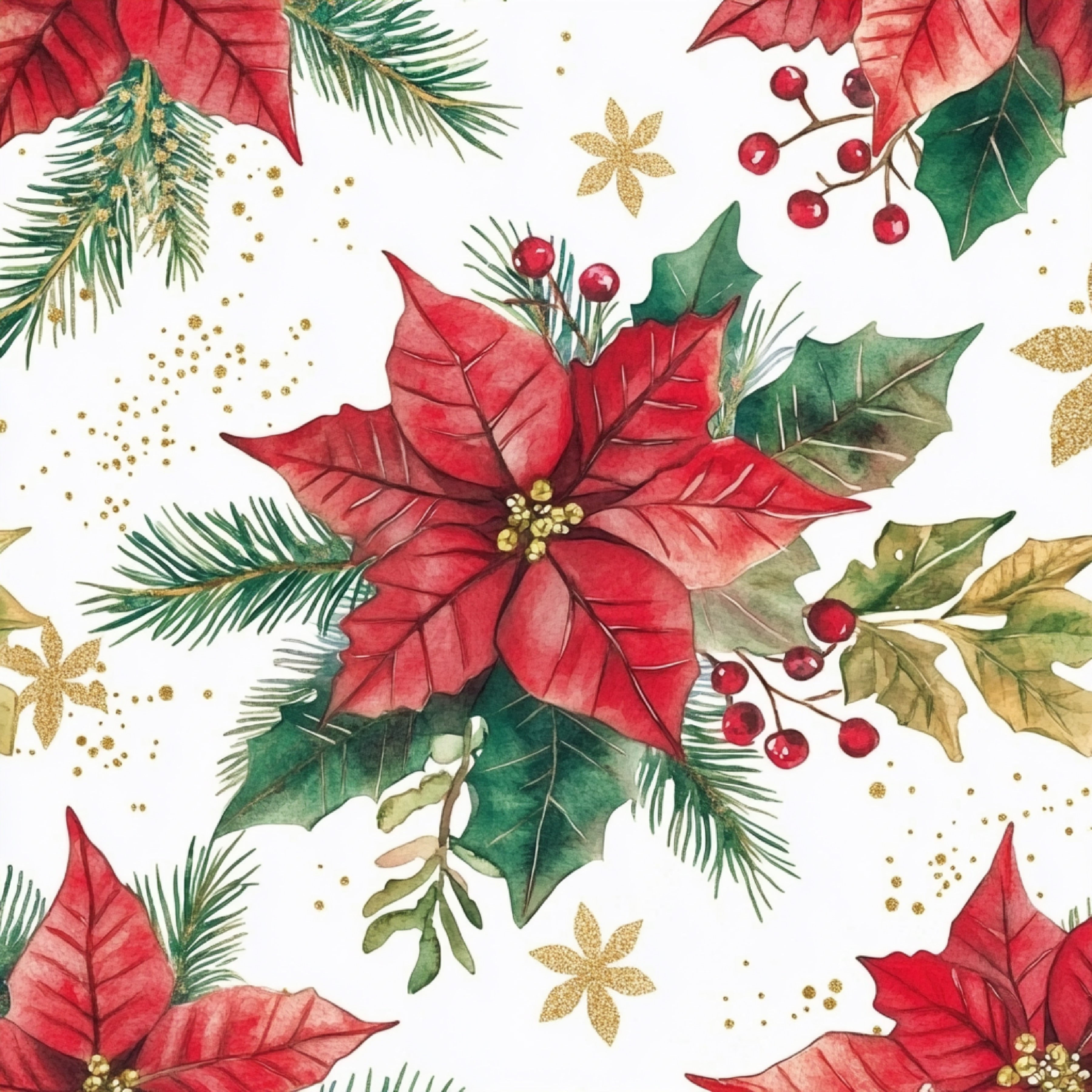 Merry & Bright Christmas Digital Paper