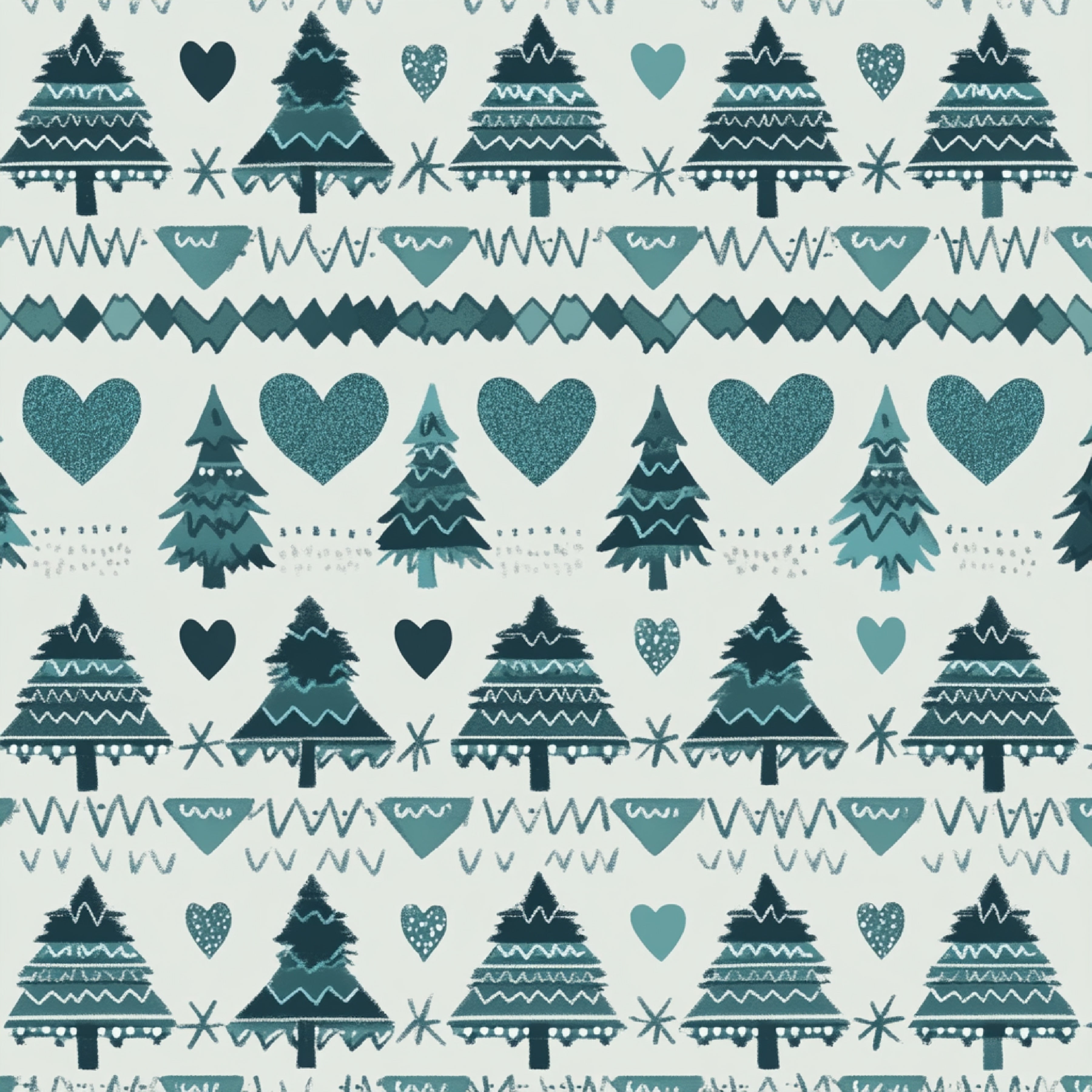 Scandinavian Christmas Digital Paper Collection