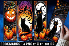 Black Cat Bookmarks Bundle - CraftNest - Digital Crafting and Art