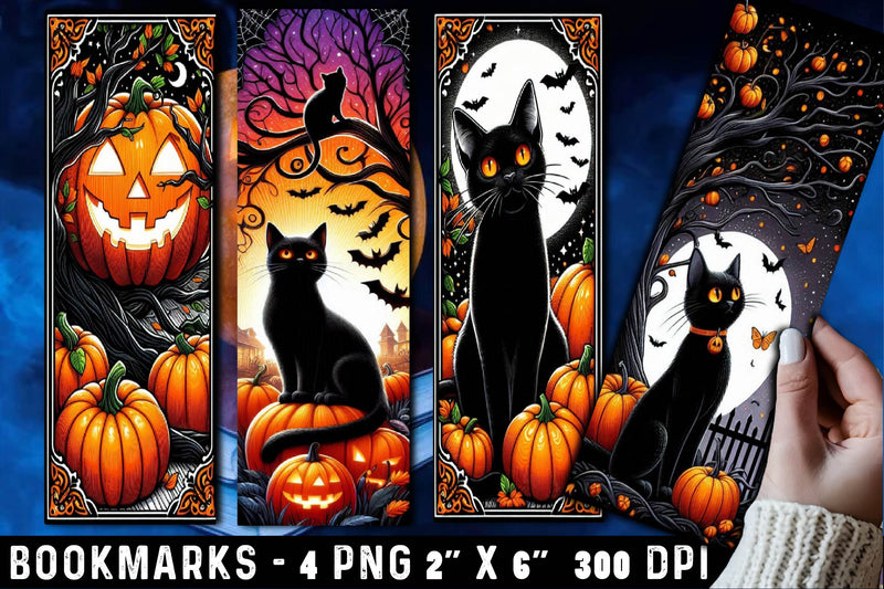 Black Cat Bookmarks Bundle - CraftNest - Digital Crafting and Art