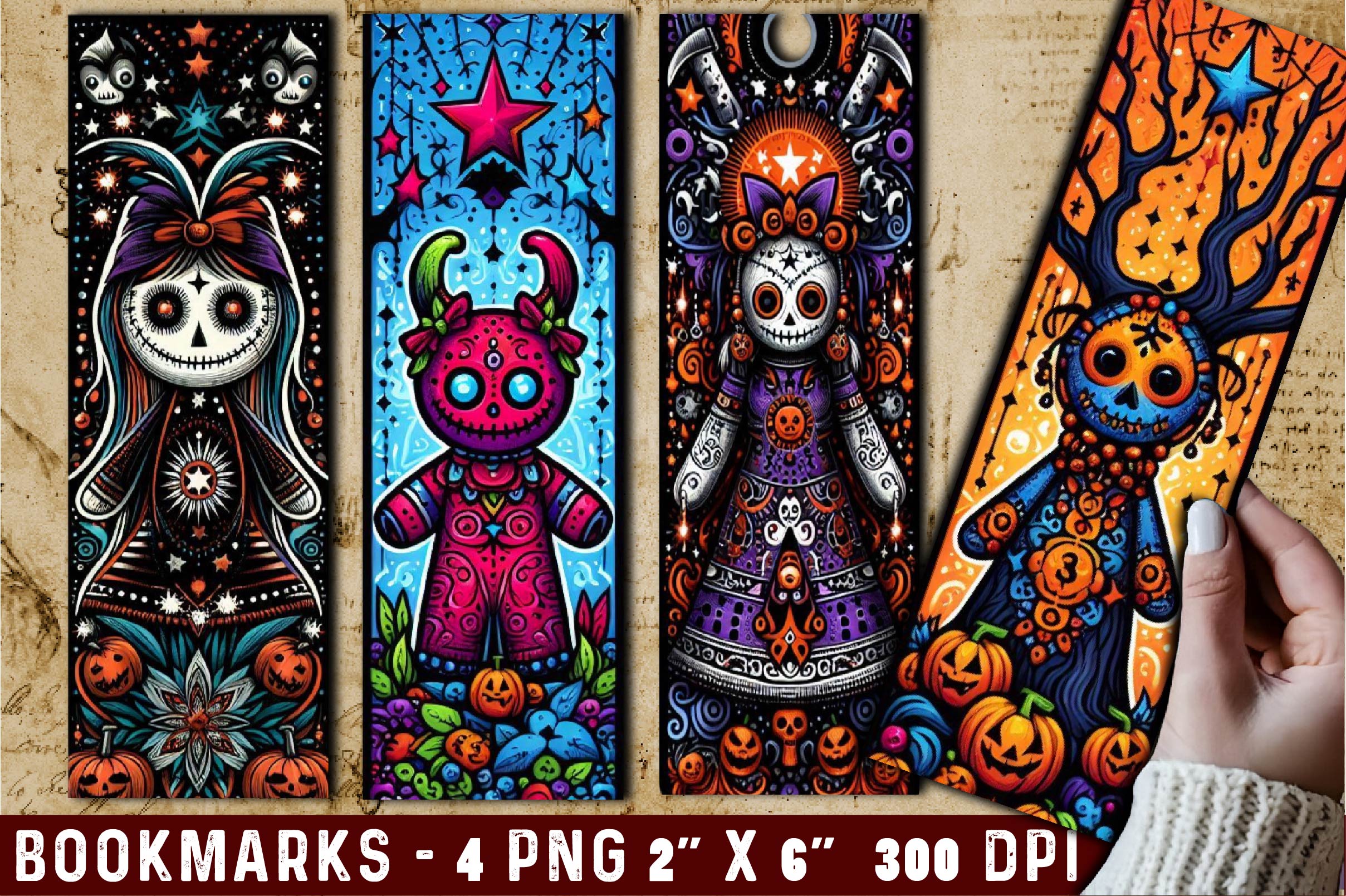 Halloween Bookmarks 2 Bundle - CraftNest - Digital Crafting and Art