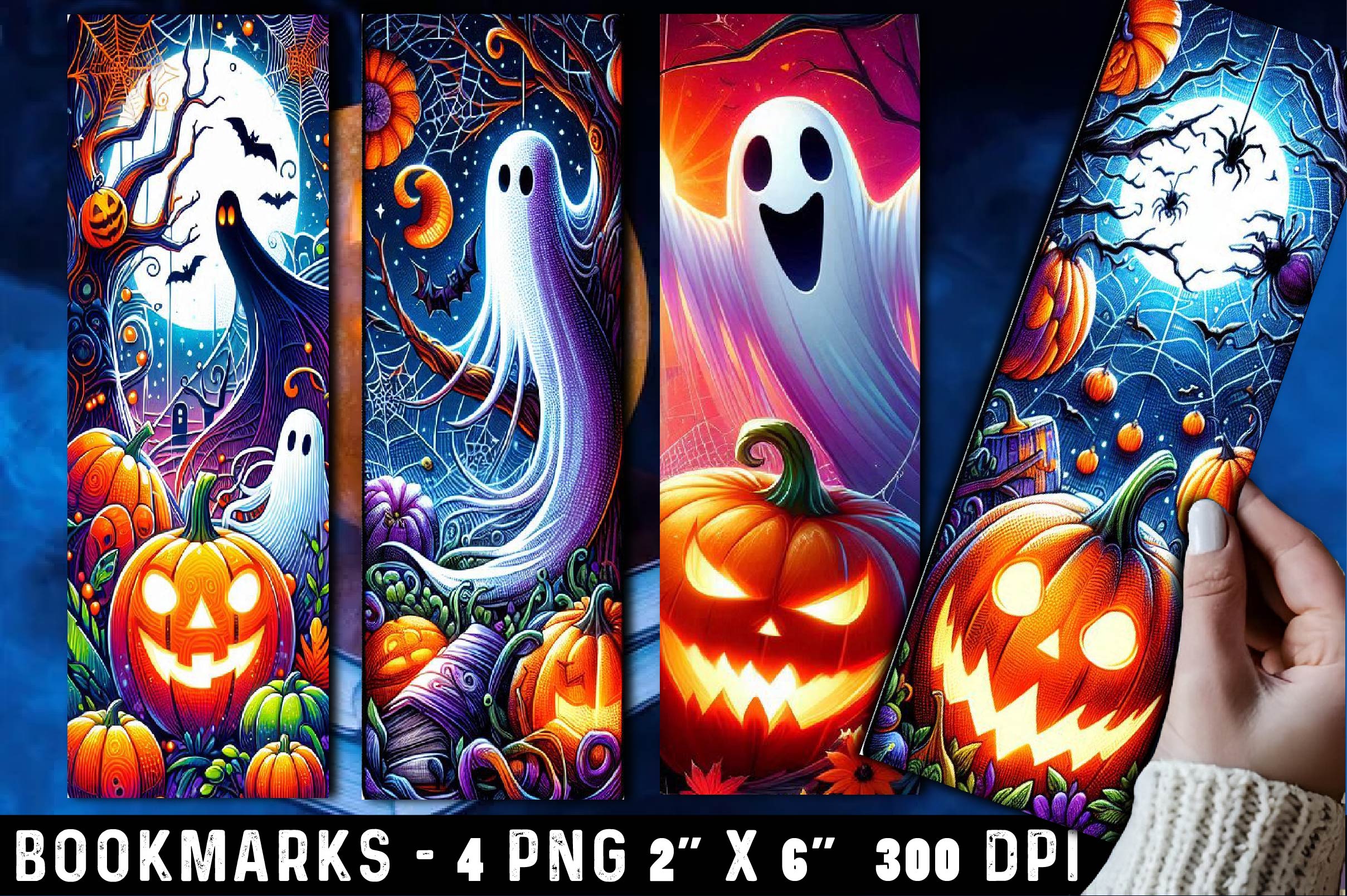 Halloween Bookmarks 5 Bundle - CraftNest - Digital Crafting and Art